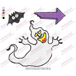 Halloween Character Set Embroidery Design
